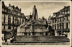 Statue of John Hus Postcard