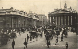Bank & Exchange London, England Postcard Postcard