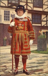 Chief Warder, Tower of London Postcard