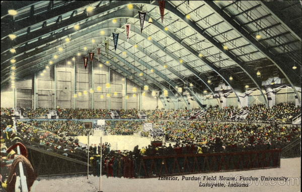 Interior, Purdue Field House, Purdue University Lafayette Indiana