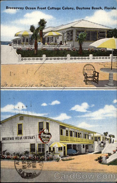 Breezeway Ocean Front Cottage Colony Daytona Beach Florida