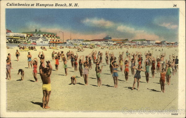 Calisthenics on the Beach Hampton Beach New Hampshire