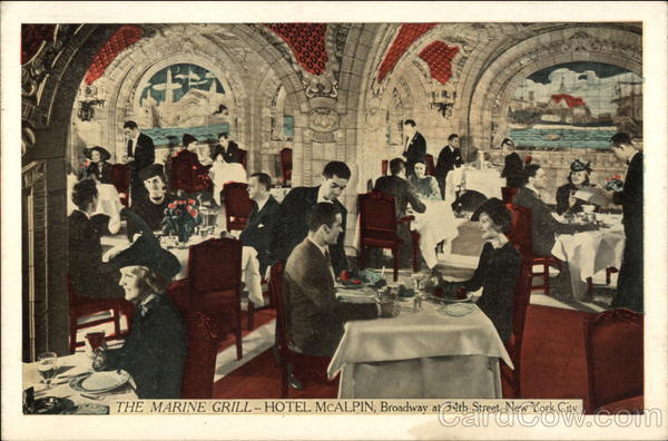 The Marine Grill at Hotel McAlpin, Broadway at 34th Street New York