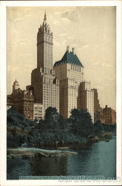Fifth Avenue at 59th Street - View from Central Park New York