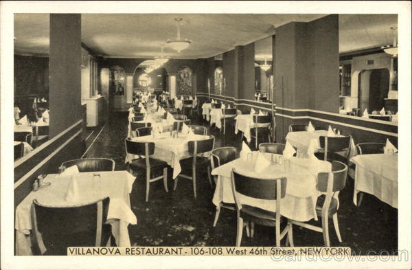 Villanova Restaurant - 106-108 West 46th Street New York