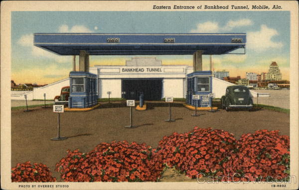 Eastern Entrance of Bankhead Tunnel Mobile Alabama