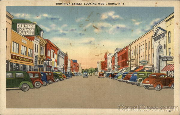 Dominick Street Looking West Rome New York