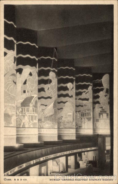 Murals - General Electric Company Exhibit, 1933 Century of Progress Chicago Illinois