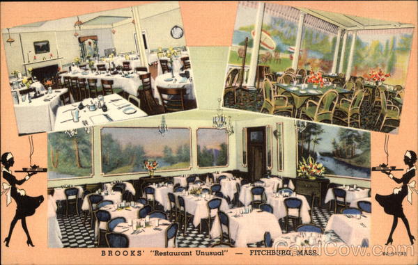 Brooks' Restaurant Unusual Fitchburg Massachusetts