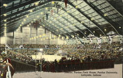 Interior, Purdue Field House, Purdue University Lafayette, IN Postcard Postcard