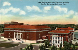 Hall of Music and Executive Building - Purdue University Lafayette, IN Postcard Postcard
