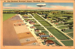 The Cleveland Municipal Airport Ohio Postcard Postcard