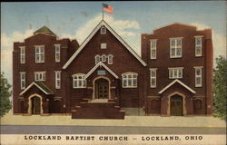 Lockland Baptist Church Ohio Postcard 