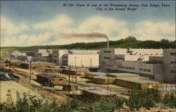 View of one of the Processing Areas - "City of the Atomic Bomb" Postcard