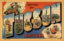 Greetings from Tucson Arizona Postcard