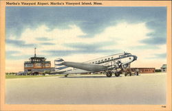 Martha's Vinyard Airport Martha's Vineyard, MA Postcard Postcard