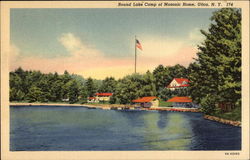 Round Lake Camp of Masonic Home Postcard