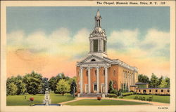 The Chapel, Masonic Home Utica, NY Postcard Postcard