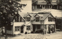 M. L. Lutz's Place, Cottages - Lunch - Beverages - Service Station Lenhartsville, PA Postcard Postcard