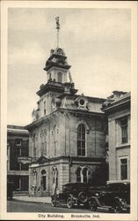 City Building Brookville, IN Postcard Postcard