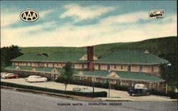 Pioneer Motel Pendleton, OR Postcard Postcard