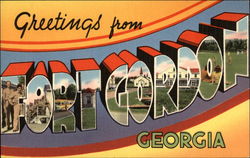 Greetings from Fort Gordon, Georgia Postcard Postcard