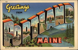 Greetings from Portland Postcard