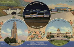 Views of Pennsylvania Turnpike Postcard Postcard