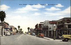 Main Street, Looking South Oceanside, CA Postcard Postcard
