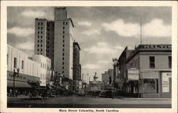 Main Street Columbia, SC Postcard Postcard