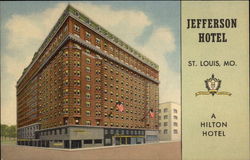 Jefferson Hotel - A Hilton Hotel St. Louis, MO Postcard Postcard