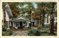 Office, Drug and Book Store, Mt. Sequoyah Postcard