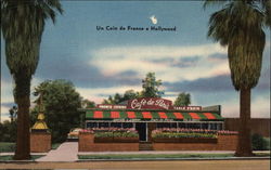 Cafe de Paris Hollywood, CA Postcard Postcard