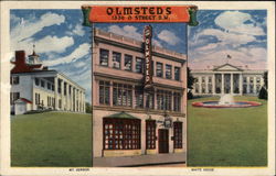 Greetings from Olmsteds, Washington's Famous Restaurant Postcard