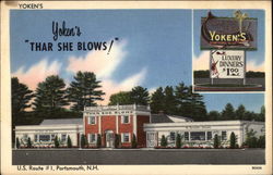 Yoken's "Thar She Blows!" Portsmouth, NH Postcard Postcard