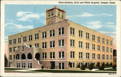 West Building, Scott and White Hospital Temple, TX Postcard Postcard