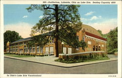 Auditorium on Lake Erie - Seating Capacity 4000 - In Ohio's Lake Erie Vacationland Postcard