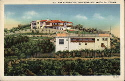 Ann Harding's Hilltop Home Postcard