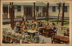 Service Club Garden Postcard