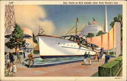 Elco Yacht at RCA Exhibit, New York World's Fair Postcard