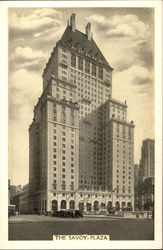 The Savoy Plaza New York City, NY Postcard Postcard