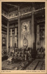 Altar in Chinese Lama Temple, Century of Progress, 1933 Chicago, IL Postcard Postcard