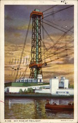 Sky Ride at Twilight Postcard