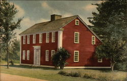 Saltbox House - Old Sturbridge Village Postcard