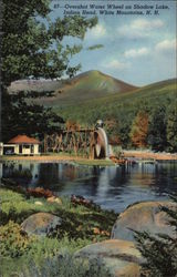 Overshot Water Wheel on Shadow Lake, Indian Head North Woodstock, NH Postcard Postcard