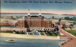 The Chamberlin Hotel, Old Point Comfort Fort Monroe, VA Postcard Postcard