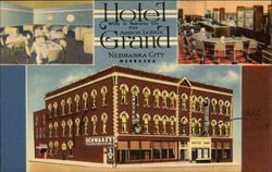 Hotel Grand and Coffee Shop Postcard