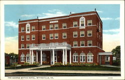 The George Wythe Hotel Wytheville, VA Postcard Postcard