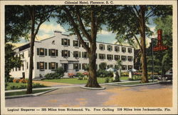 Colonial Hotel - Logical Stopover - Free Golfing Postcard