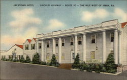 Jacktown Hotel Irwin, PA Postcard Postcard